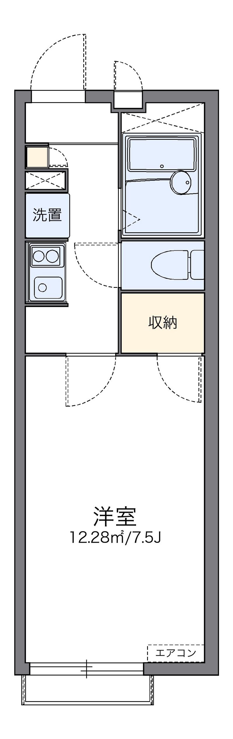 レオパレスエスエス 間取図