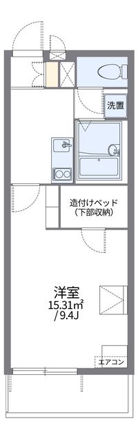 レオパレスセザル 間取り図