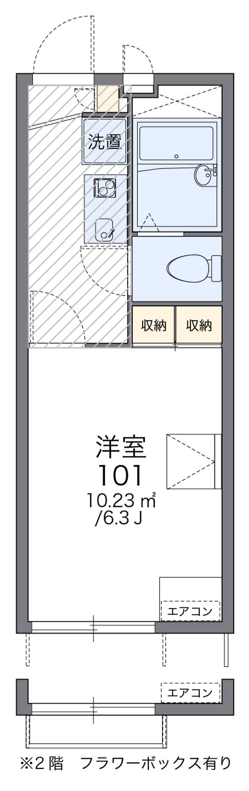 レオパレス上小島ＳＲＫ 間取図
