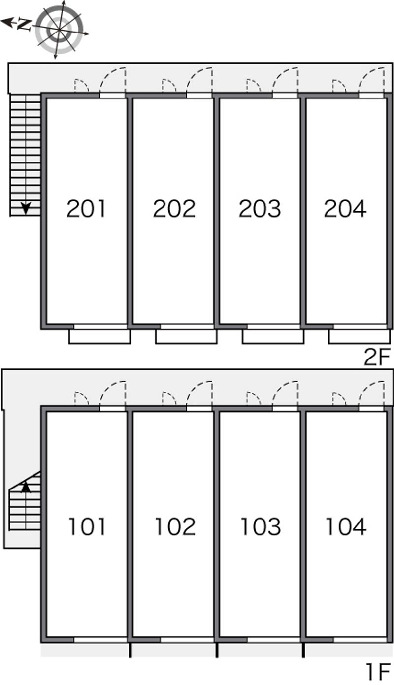 レオパレス諏訪　ｙａｎａｇｉ 間取配置図