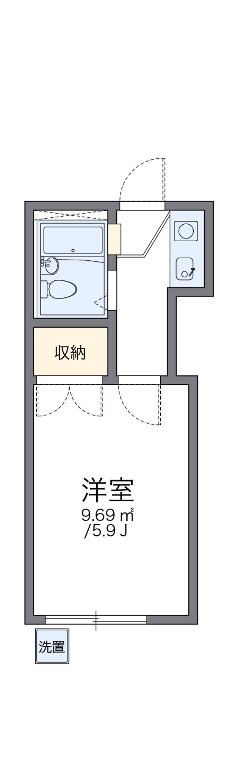 レオパレス蕨第３３ 間取図