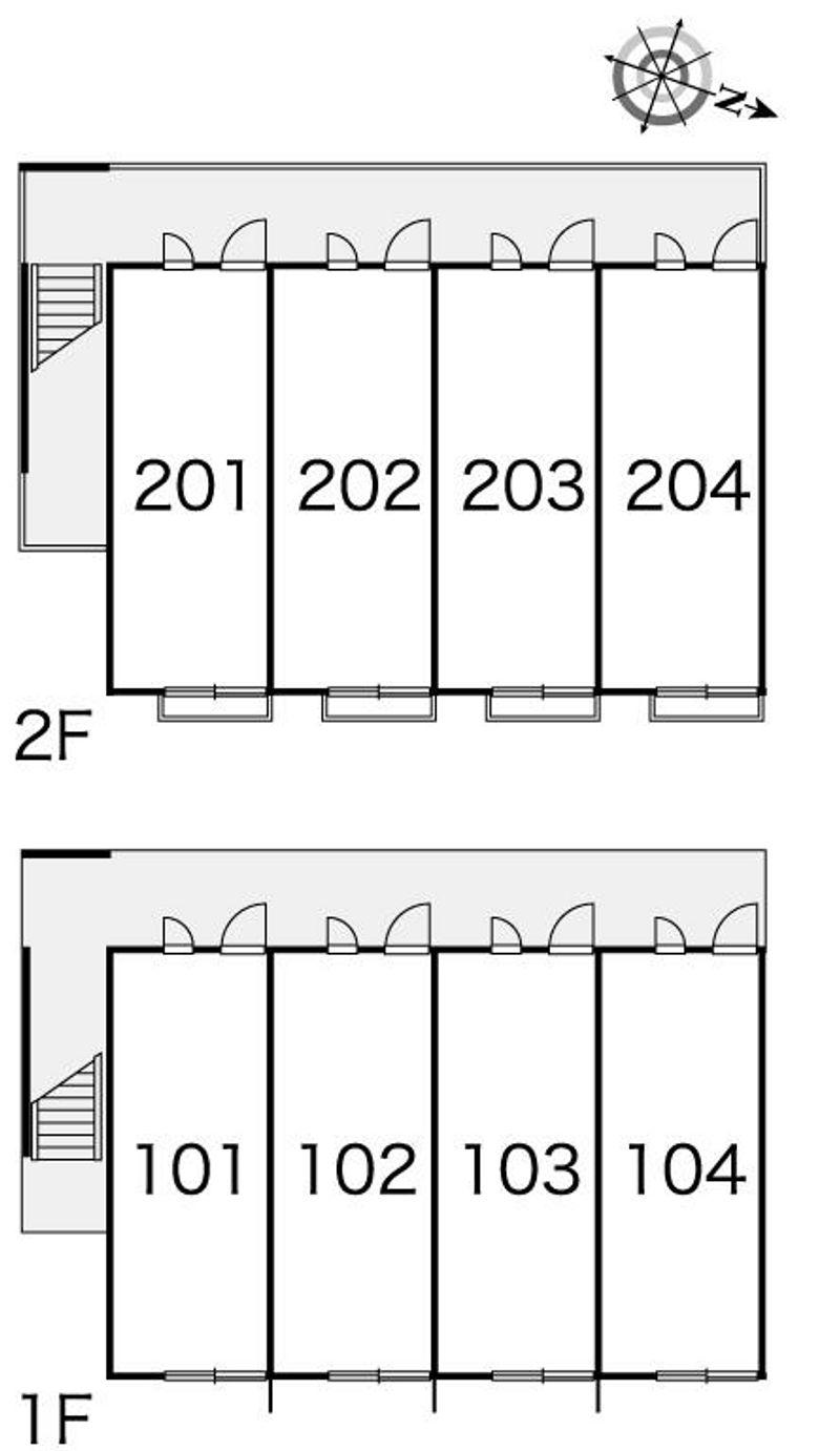 レオパレスアビテⅢ 間取配置図