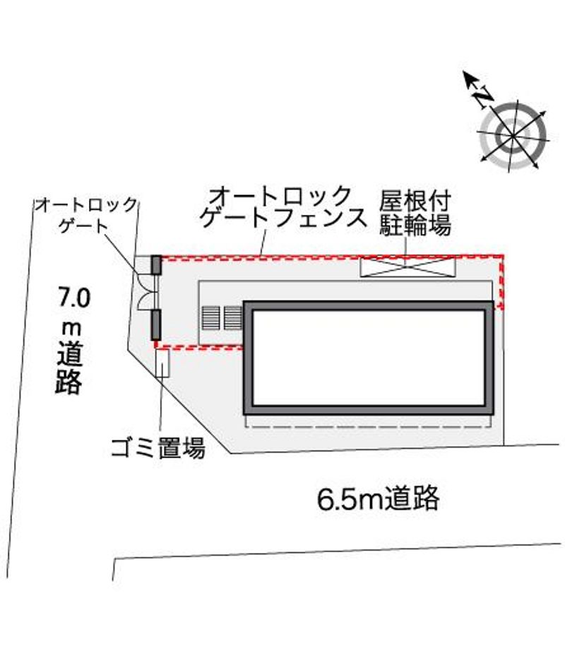 レオパレスグリーンガーデンⅣ 配置図