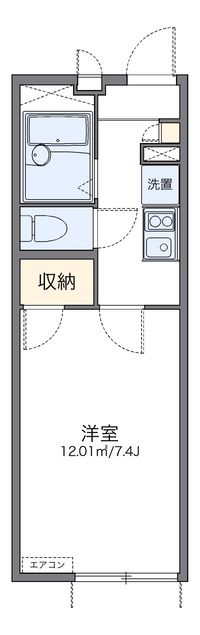 レオパレスひつかわ 間取り図