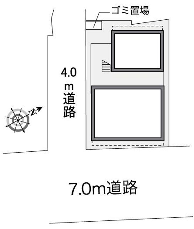 レオパレス東大井 配置図