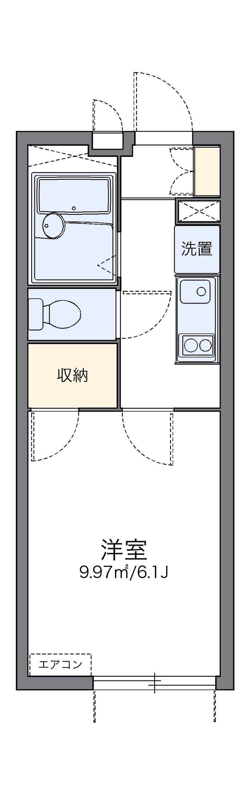 レオパレスプリマベーラ中台２ 間取り