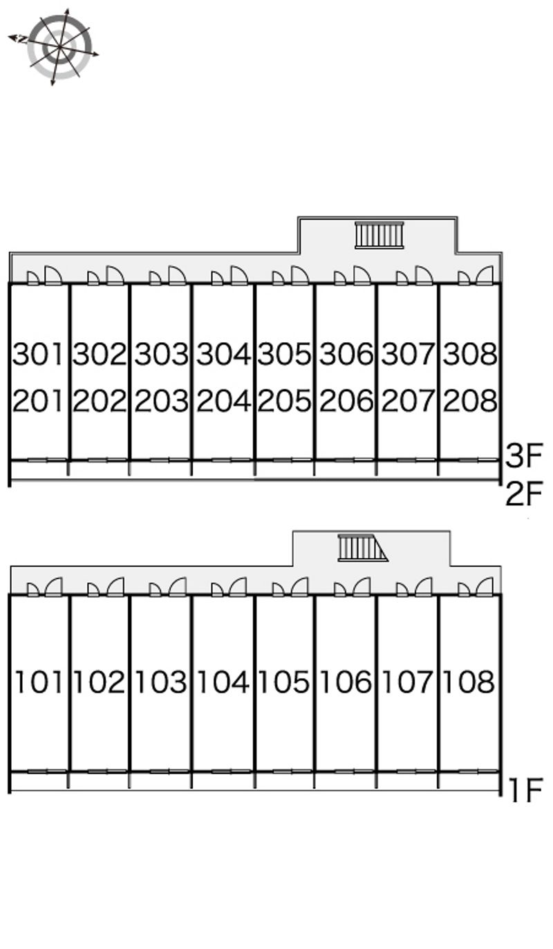 レオパレス南大塚 間取配置図