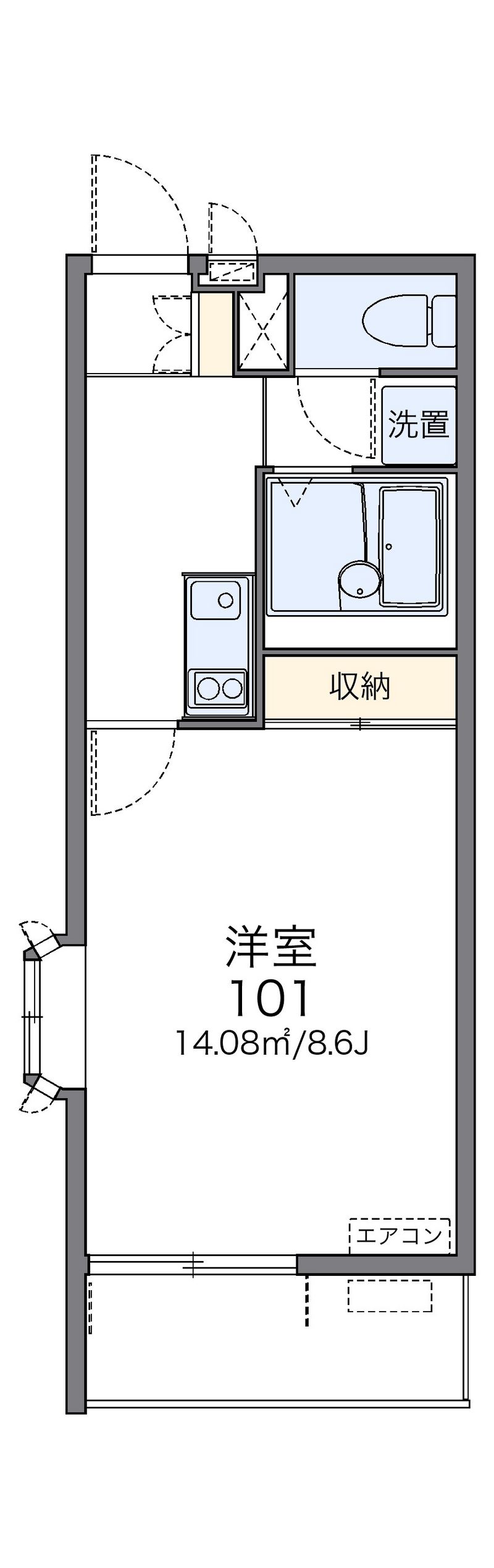 レオネクストトップアイランドⅡ 間取図