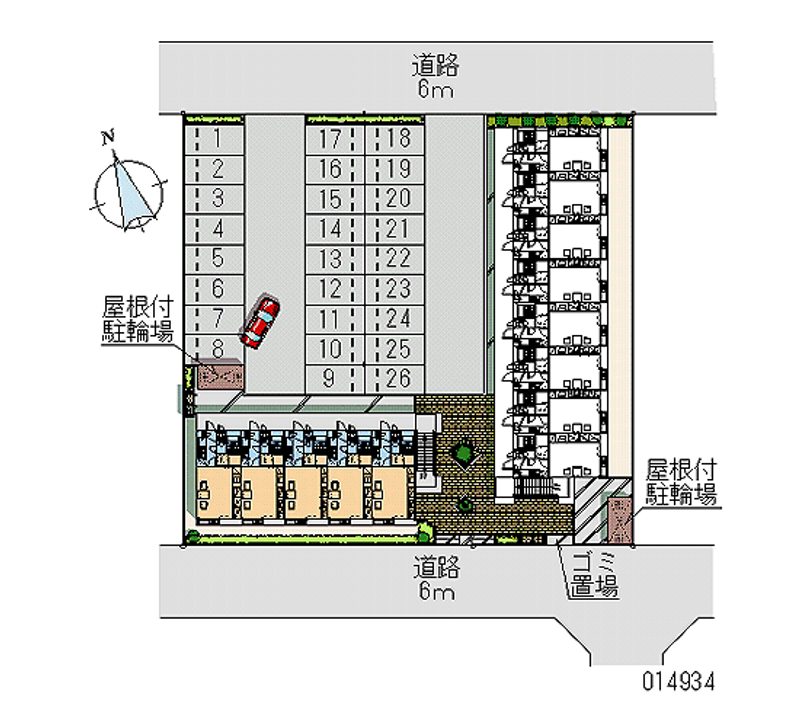 レオパレスひまわりＡ 月極駐車場