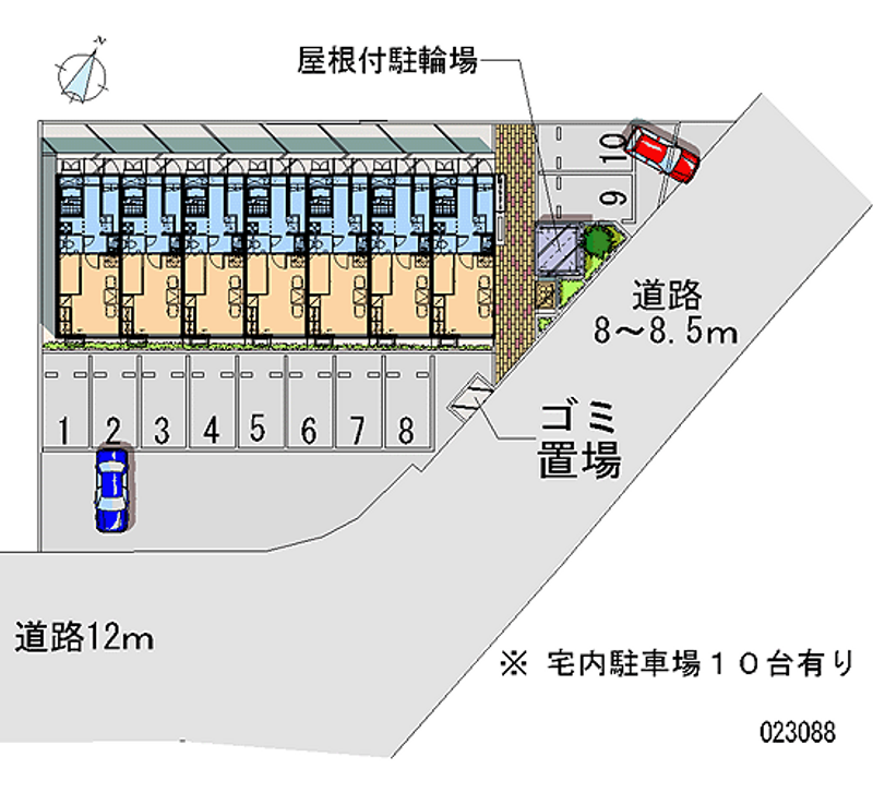 レオパレスシチエイ 月極駐車場