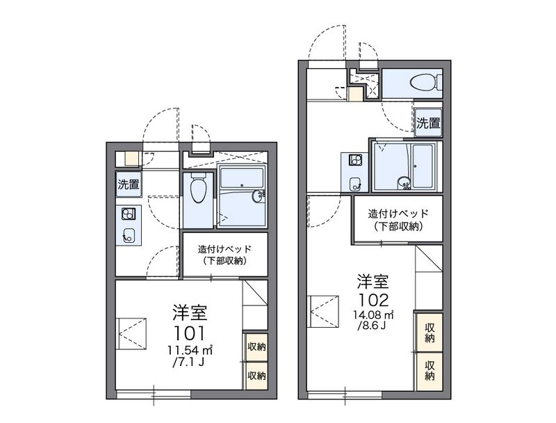レオパレスＡＴＬＡＳ 間取図
