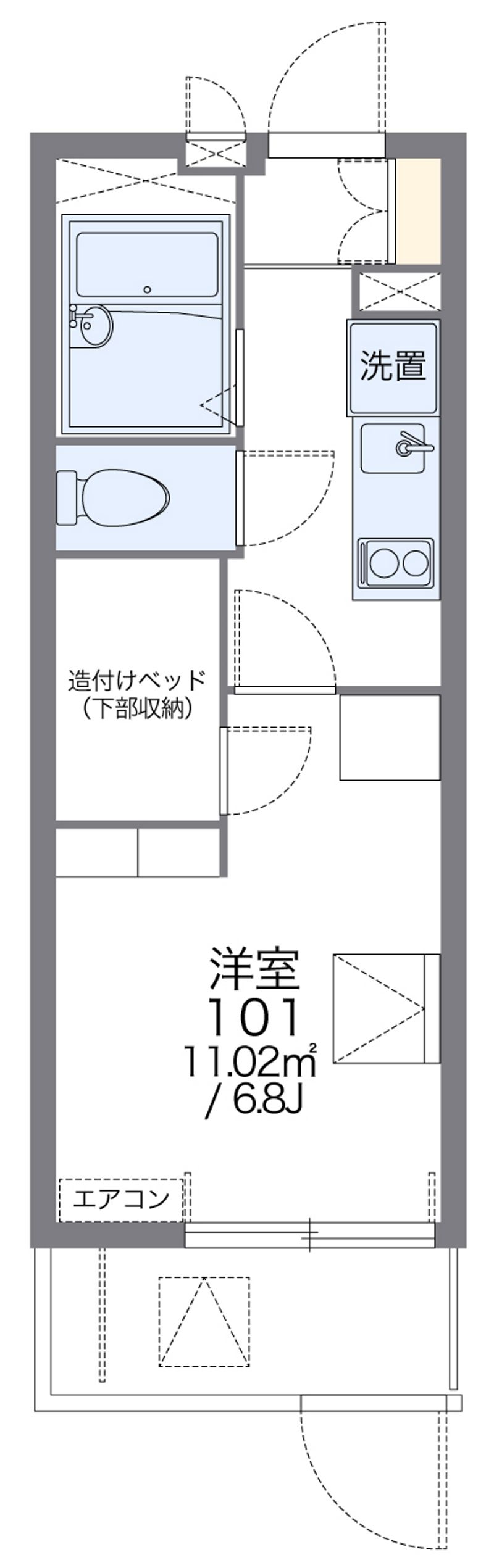 レオパレス八千代 間取図