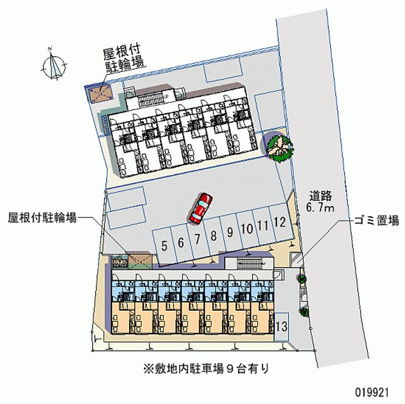 レオパレスルフラン 月極駐車場