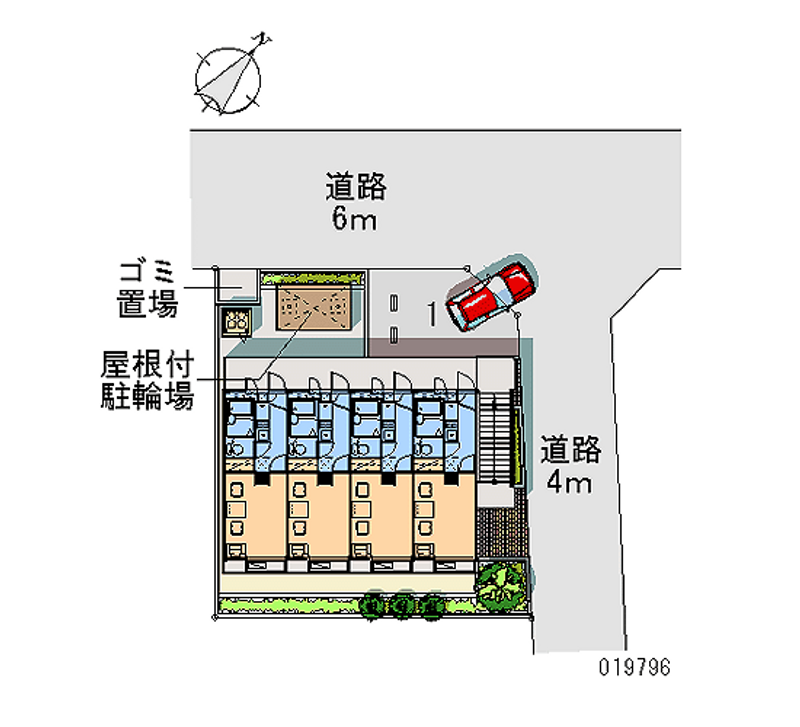 レオパレスヴィレッジ　パル 月極駐車場