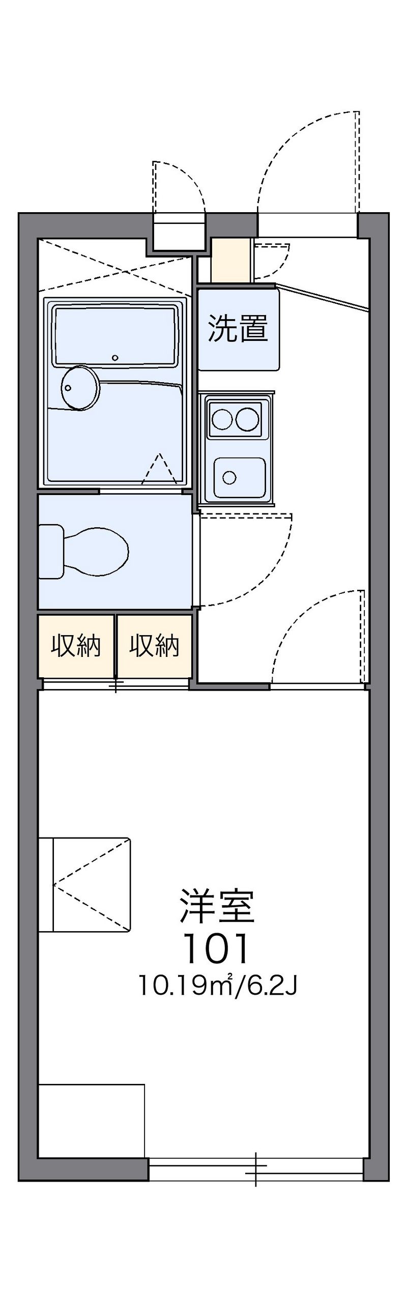 レオパレスＬＥＯ　ＷＩＮ　Ｈ 間取図