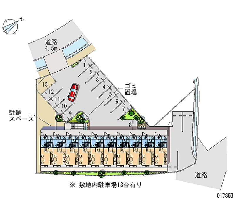 レオパレス勇舞 区画図