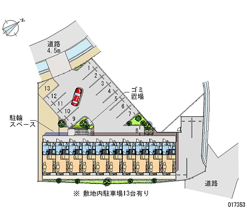 レオパレス勇舞 月極駐車場