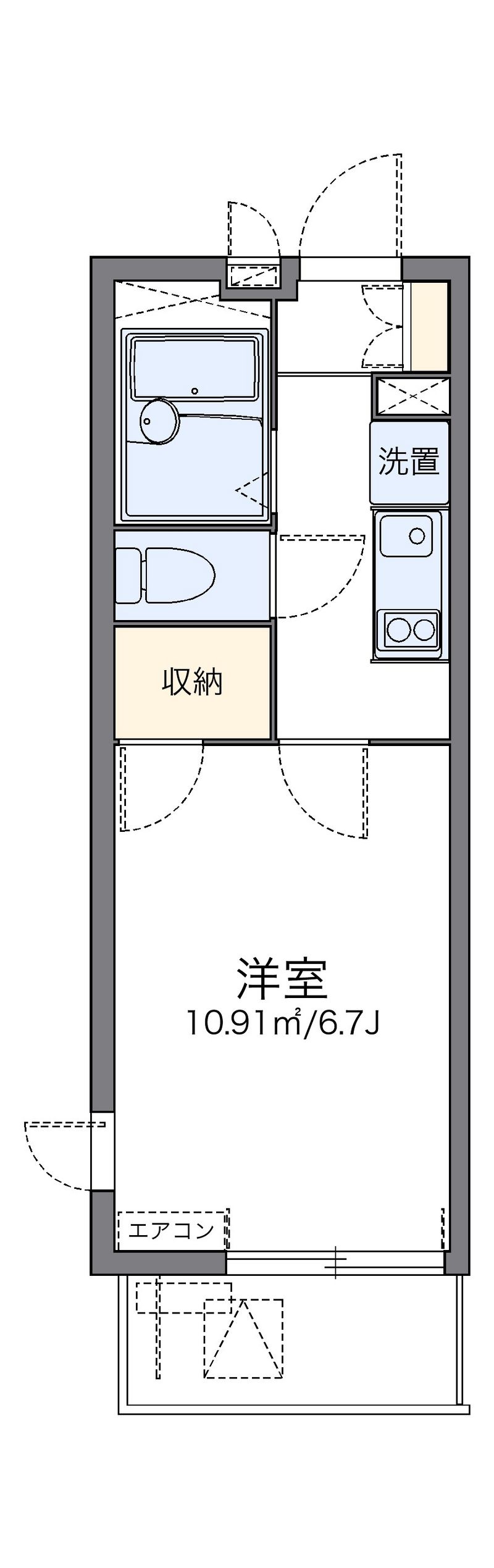 レオパレス蒔田 間取り