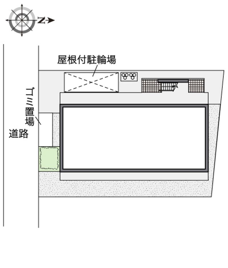 レオパレスアルタ殿町 配置図