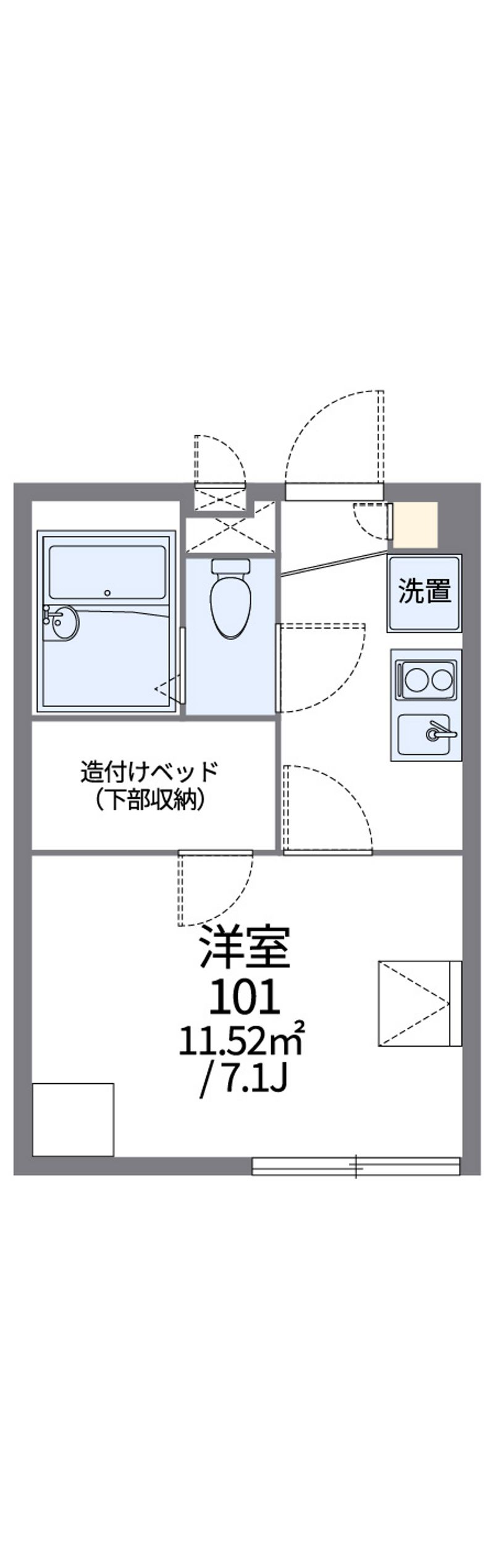 レオパレスＬａ　Ｇｒａｚｉａ 間取り