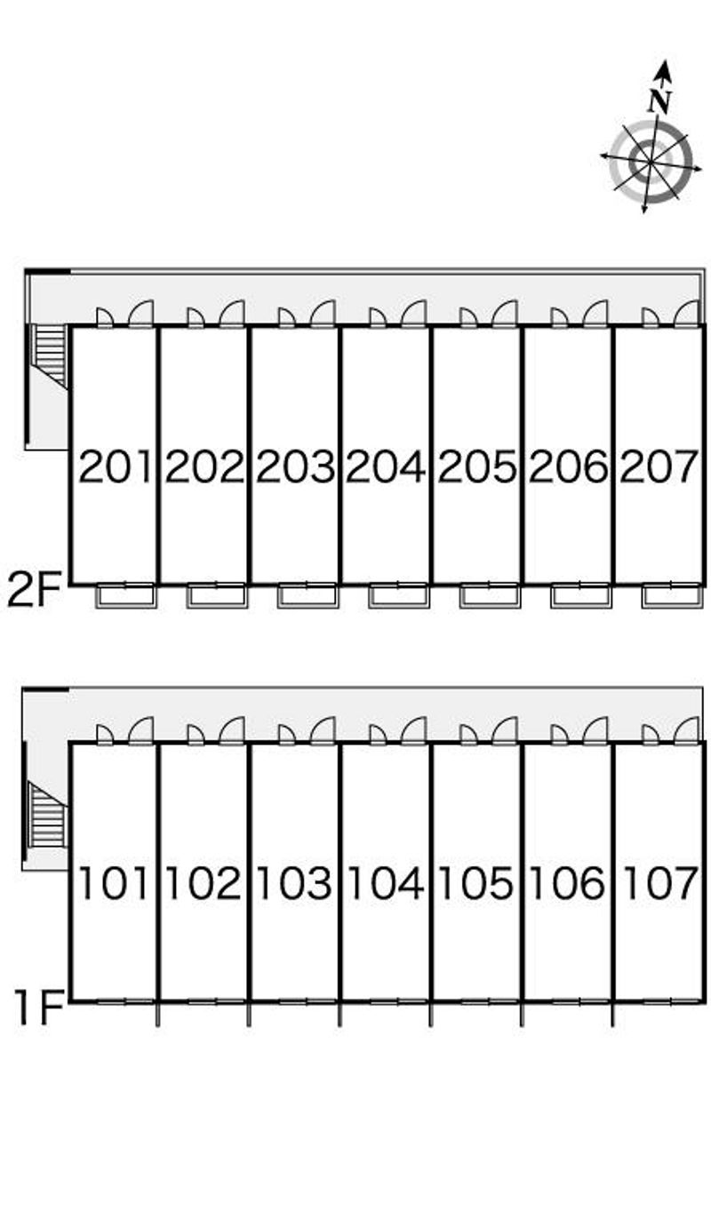 レオパレス和 間取配置図