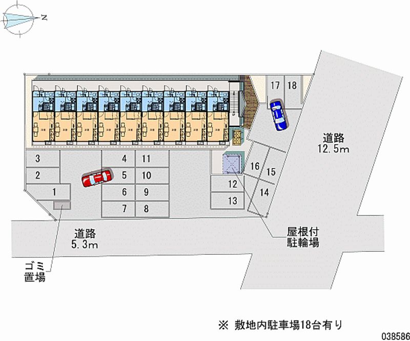 レオパレスアウルⅡ 月極駐車場