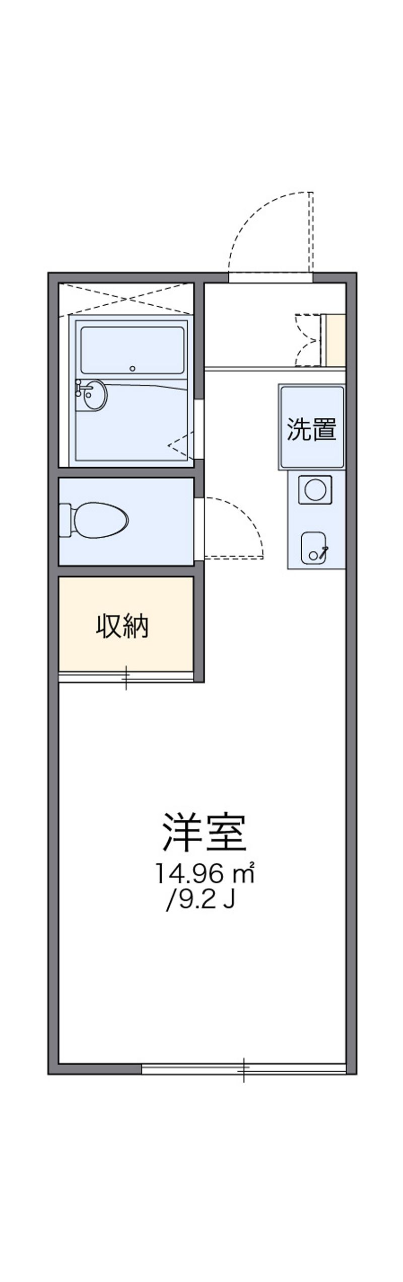レオパレスボヌール 間取図