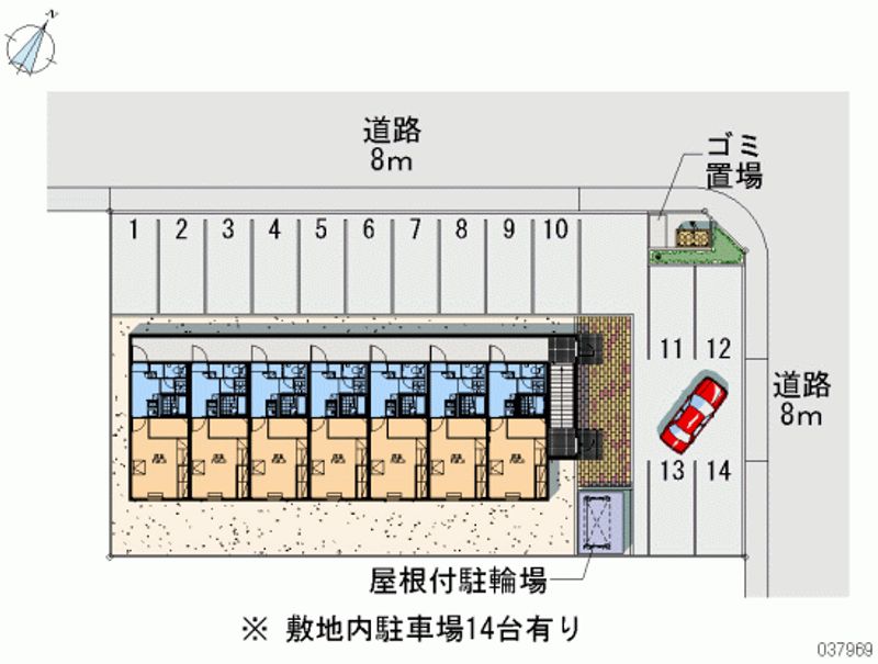 レオパレスマダムド千 月極駐車場