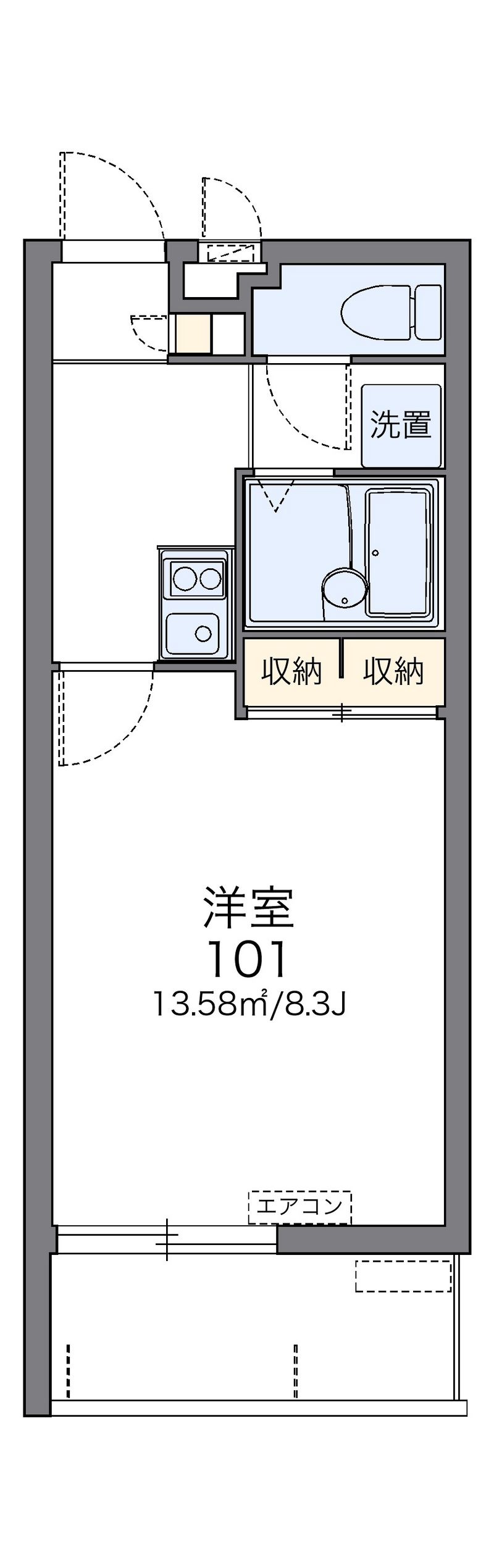 レオパレスカナ 間取図