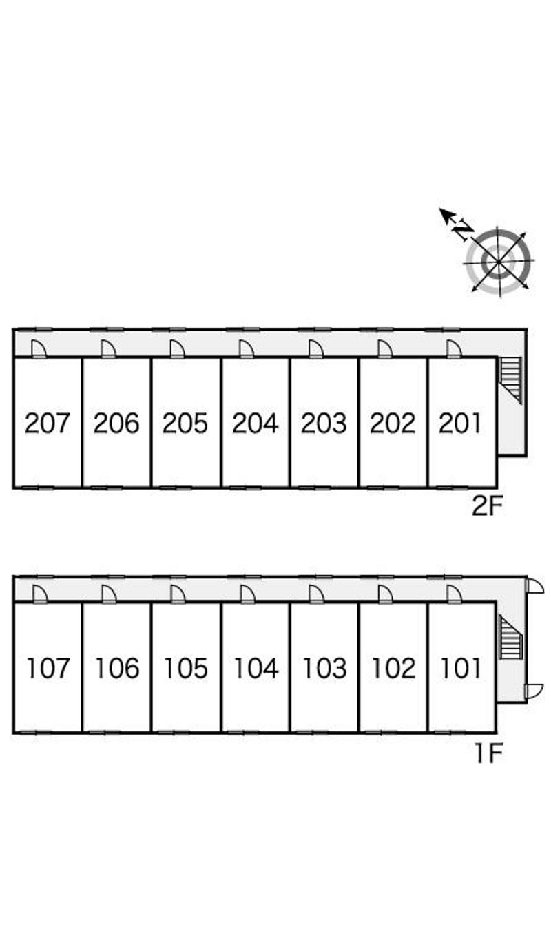 レオパレスルネッタ 間取配置図