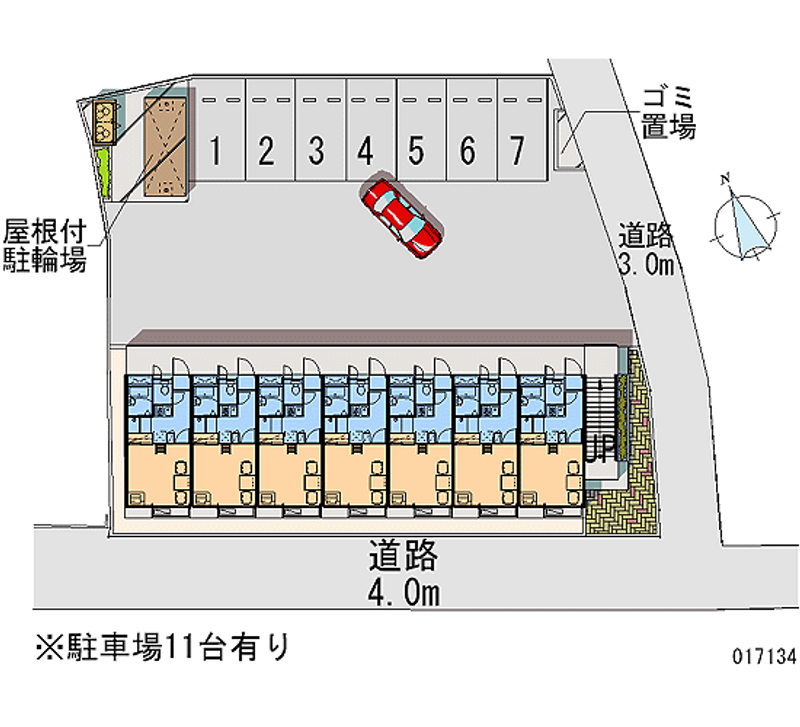 レオパレス純 月極駐車場