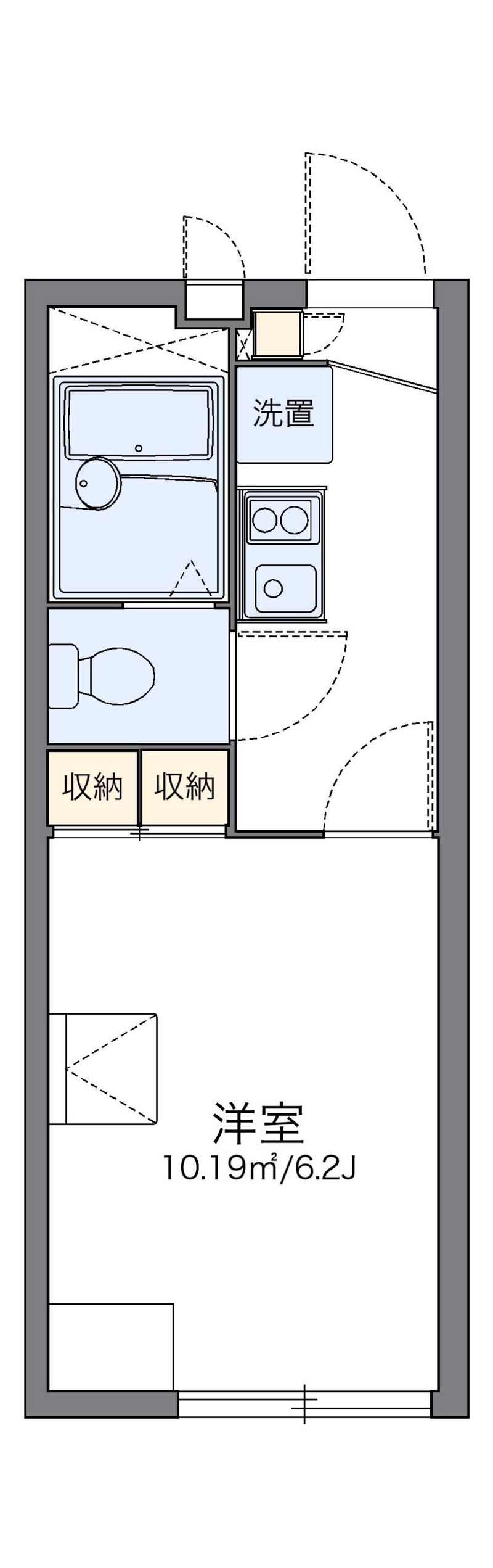 レオパレスラポール深井 間取図