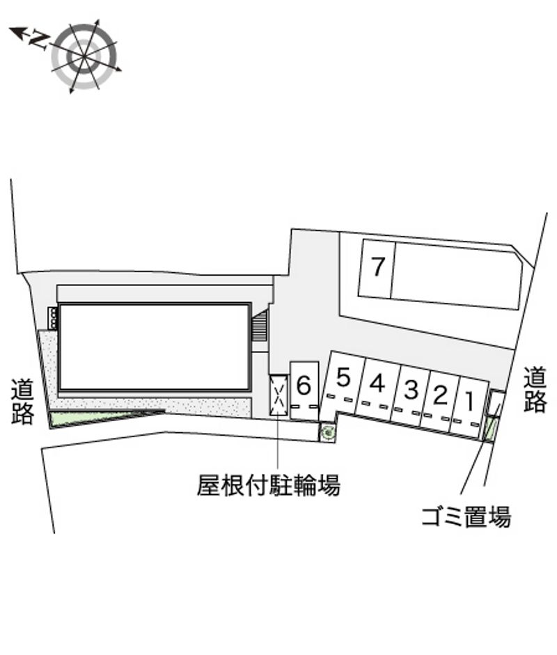 レオパレスハイラック 駐車場