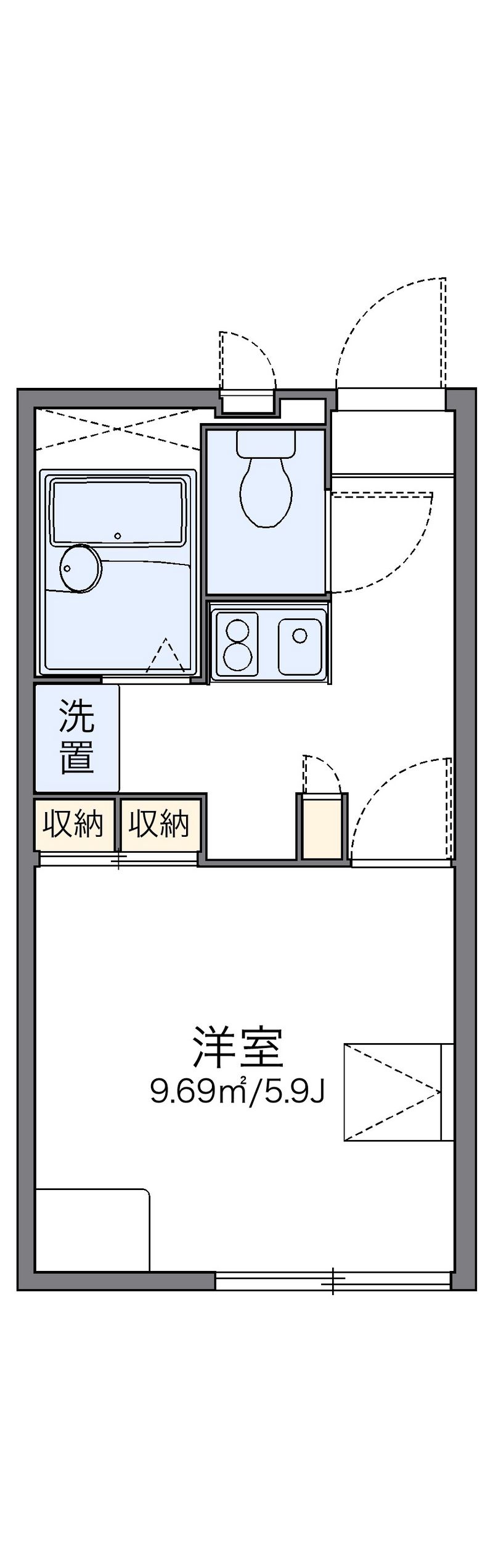 レオパレスアムール 間取図