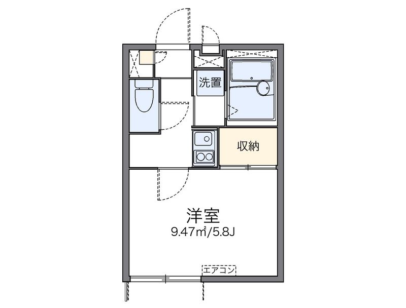 レオパレス虹 間取図