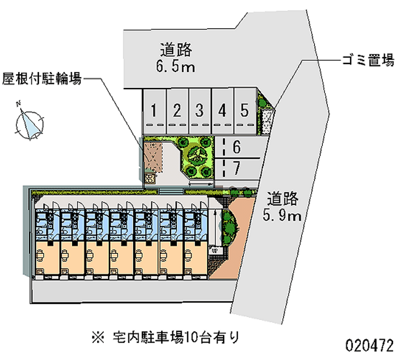 レオパレスフォンターナ 区画図