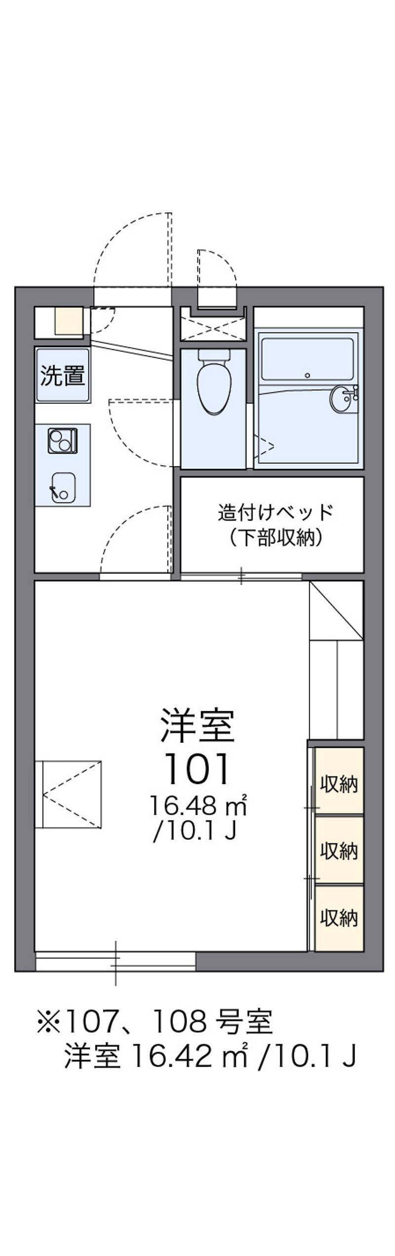 レオパレスショコラⅡ 間取図