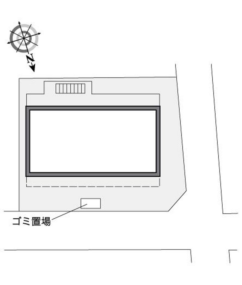 レオパレスタウンコート昭和町 配置図