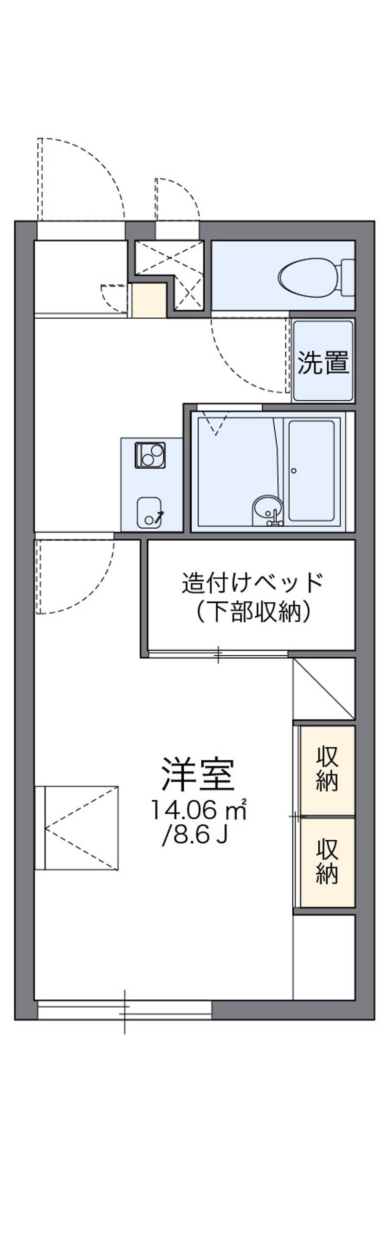 レオパレスハッピネス 間取図