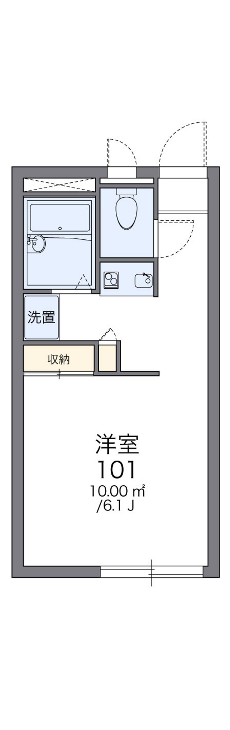レオパレス田園Ａ棟 間取図