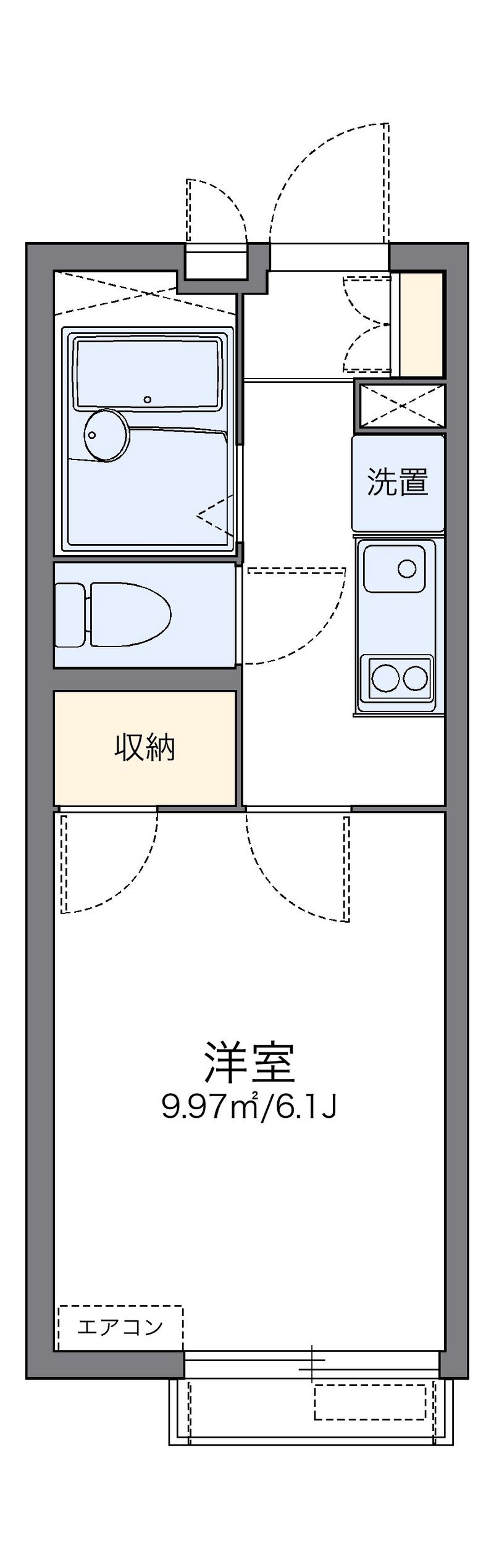 レオパレスルコントワール御影 間取図