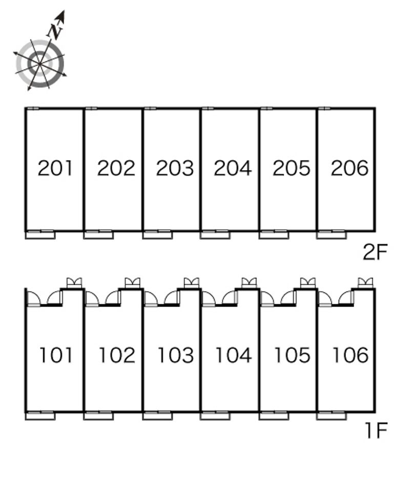 レオパレス和央 間取配置図