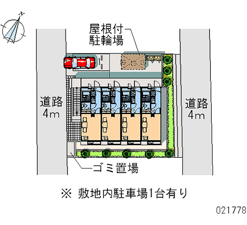 レオパレス梅山ヒルズ 区画図