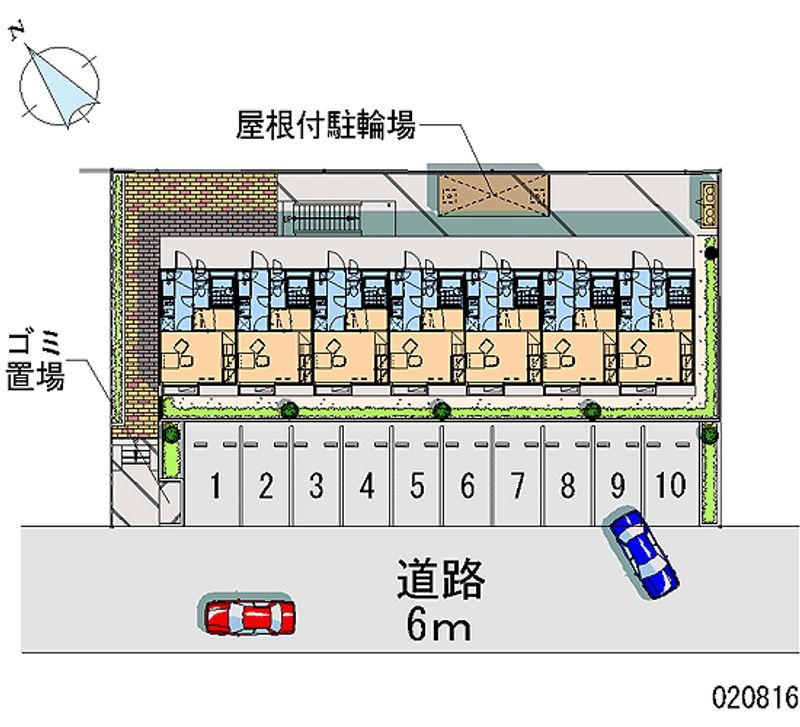 レオパレストレンド 区画図