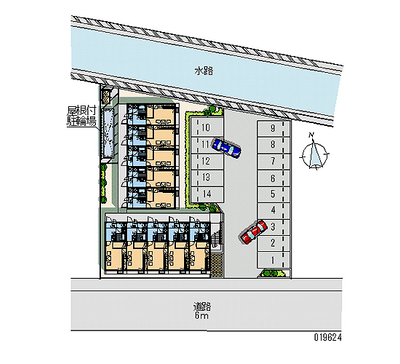 レオパレス西仙北 月極駐車場