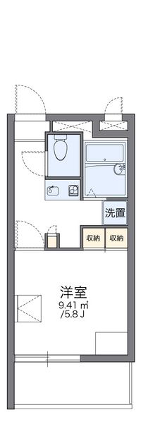 レオパレスＭＩＹＡＳＨＩＲＯⅡ 間取り図