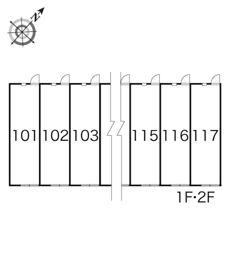 レオパレスはーとぼっくす 間取配置図