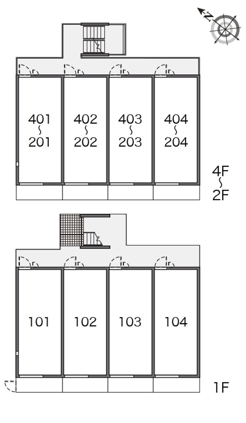 レオネクストｍｉｒａｉｅ　西新 間取り配置図
