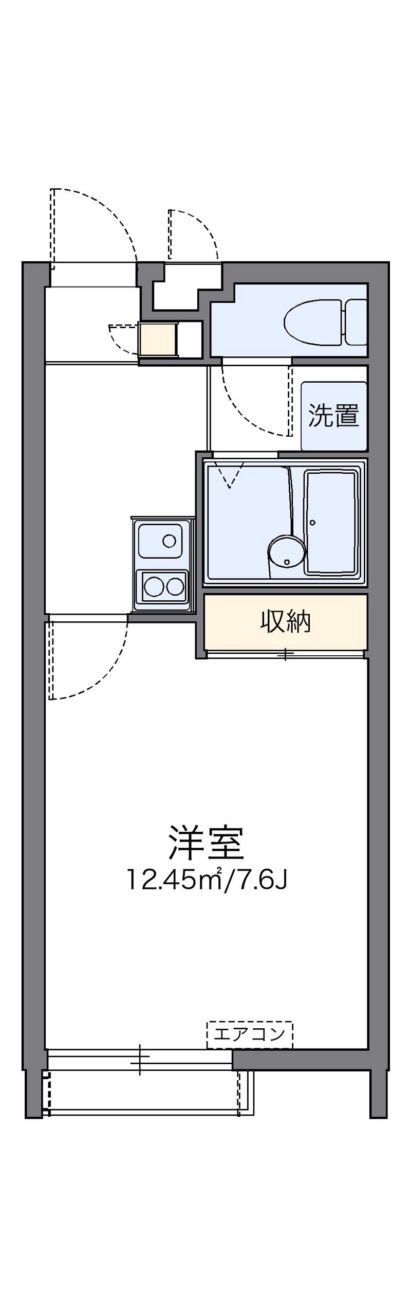 レオパレス浜柳 間取図