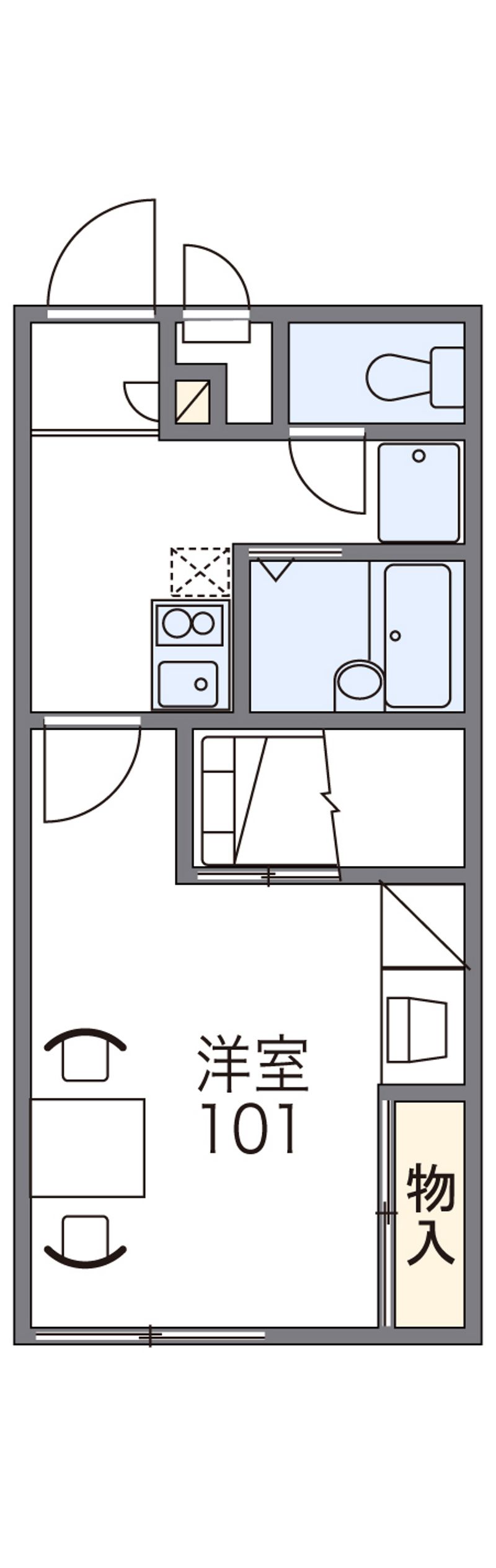 レオパレスしまたⅢ 間取図